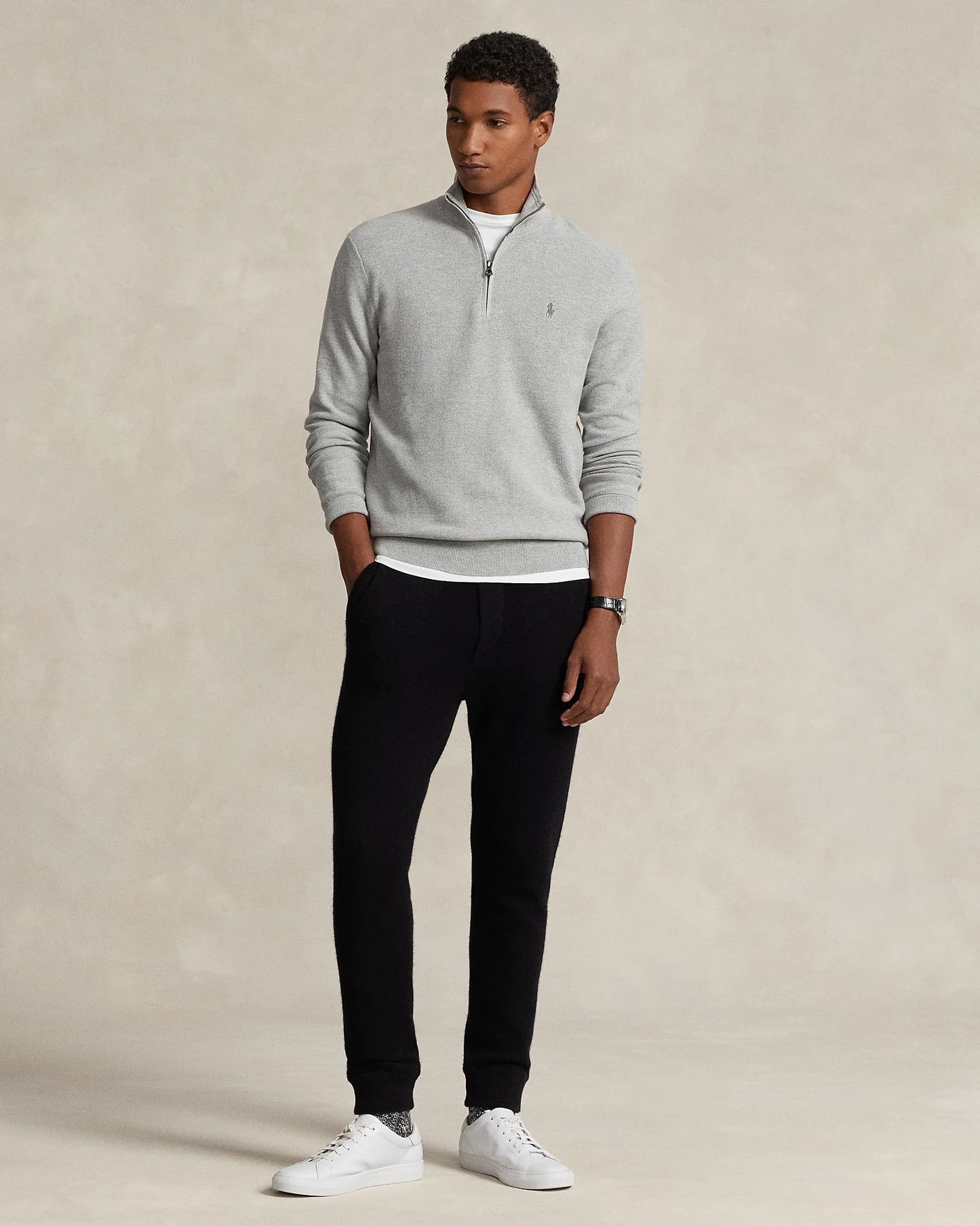 Sweater 1/4 Ralph Lauren Gris