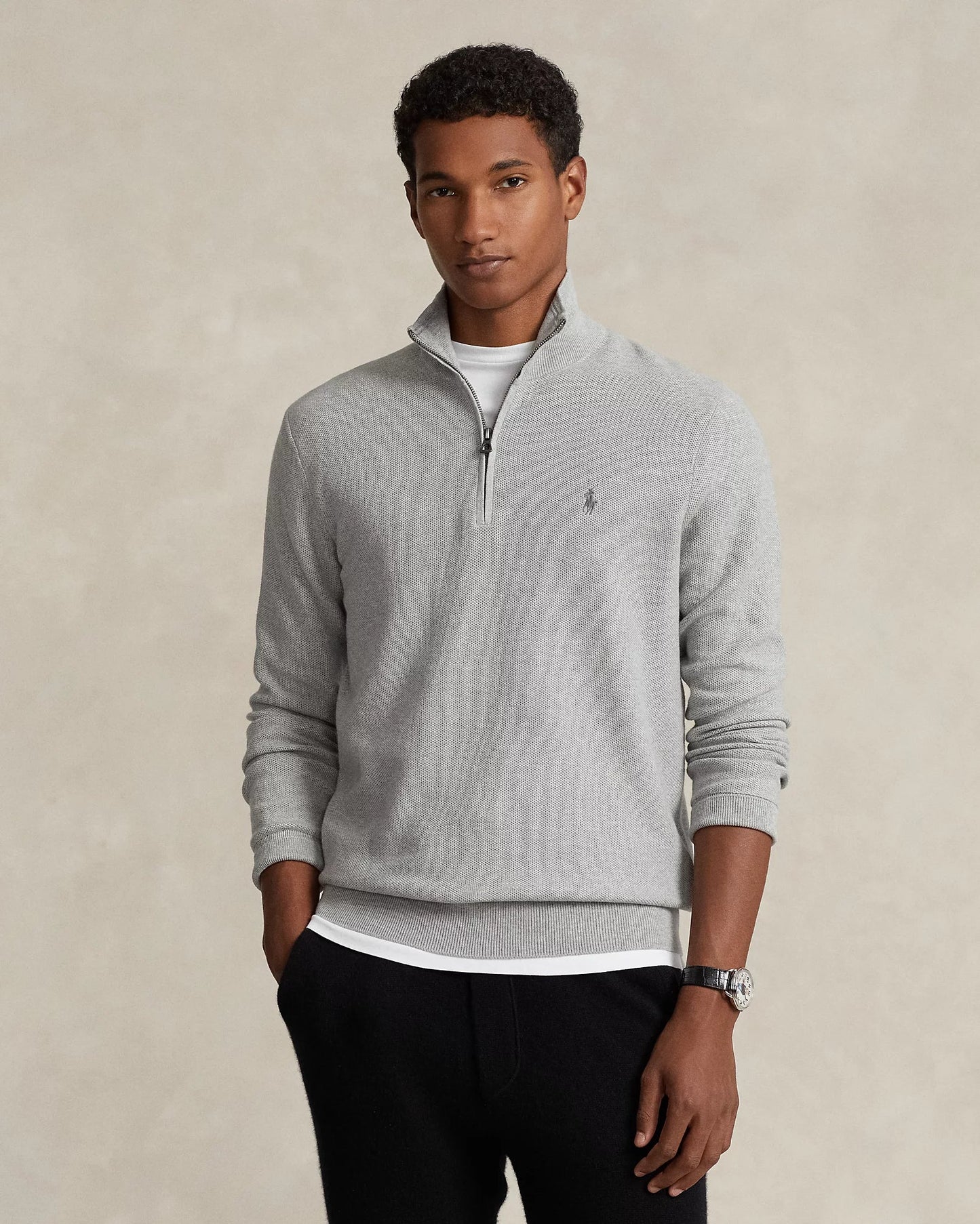 Sweater 1/4 Ralph Lauren Gris