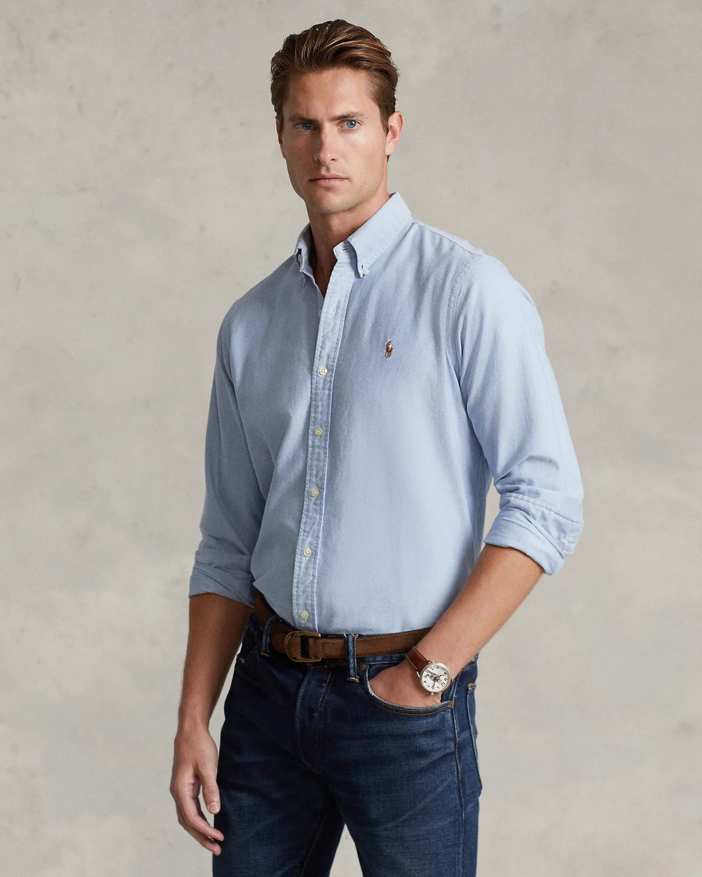 Camisa Oxford Ralph Lauren Celeste