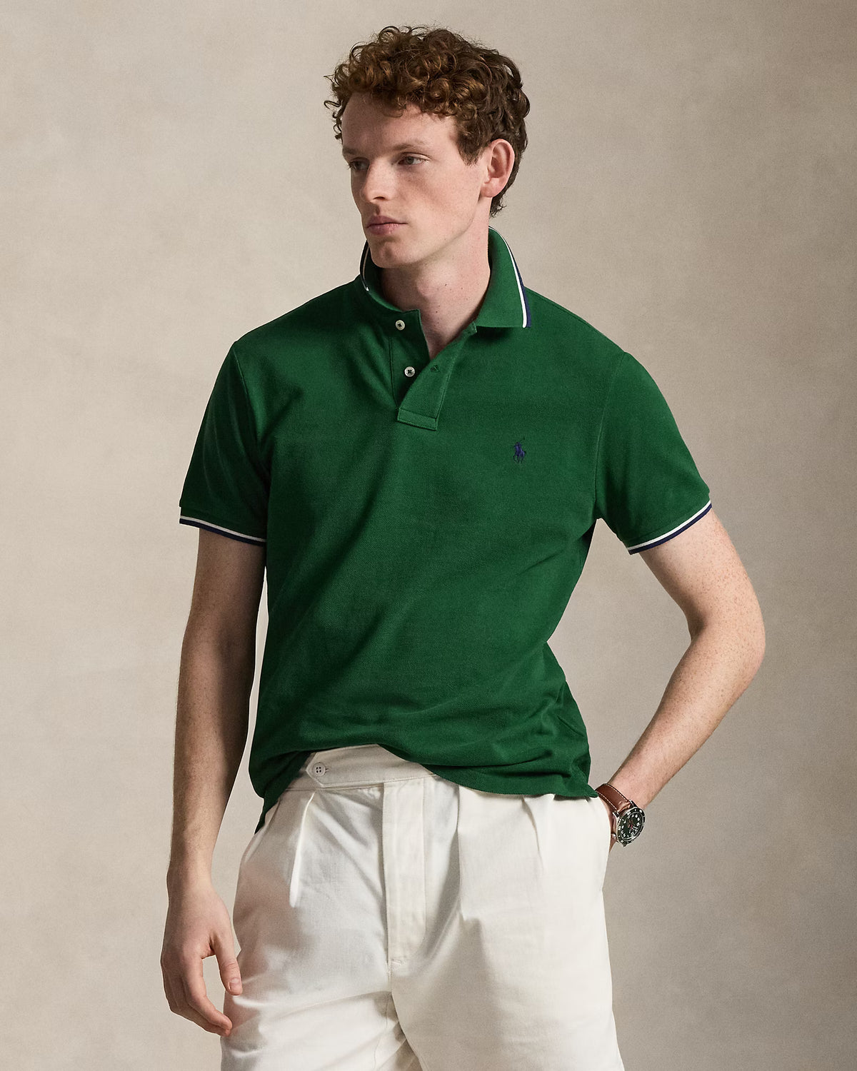 Camisero Ralph Lauren Verde Oscuro Listado