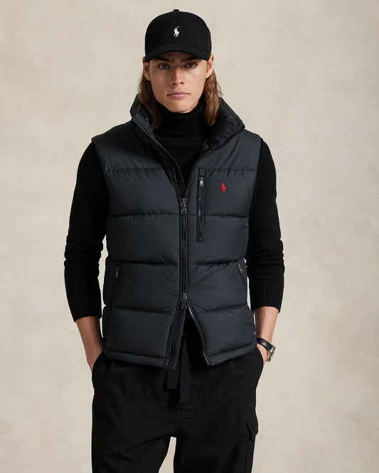 Chaleco Ralph Lauren Gorham de plumón Negro [A PEDIDO]