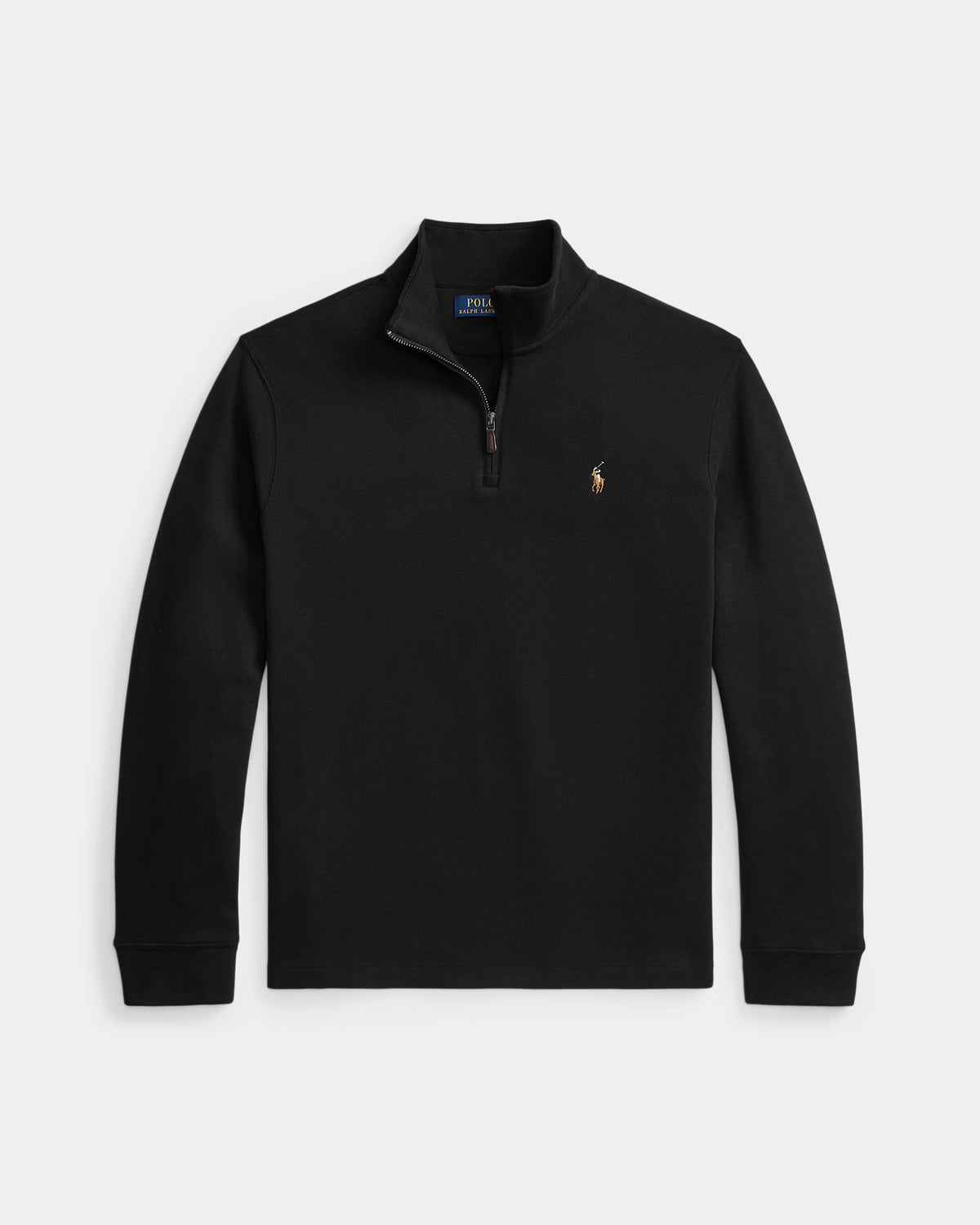 Sweater 1/4 Ralph Lauren Estate Rib Negro [A PEDIDO]