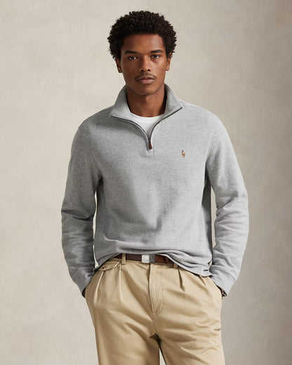 Sweater 1/4 Ralph Lauren Estate Rib Gris [A PEDIDO]
