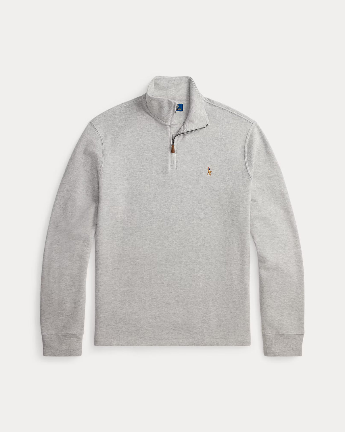 Sweater 1/4 Ralph Lauren Estate Rib Gris [A PEDIDO]