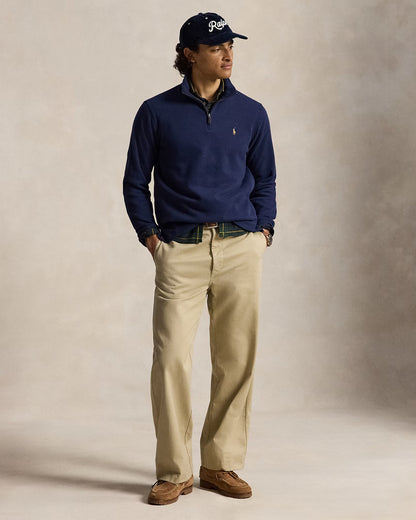 Sweater 1/4 Ralph Lauren Estate Rib Azul [A PEDIDO]