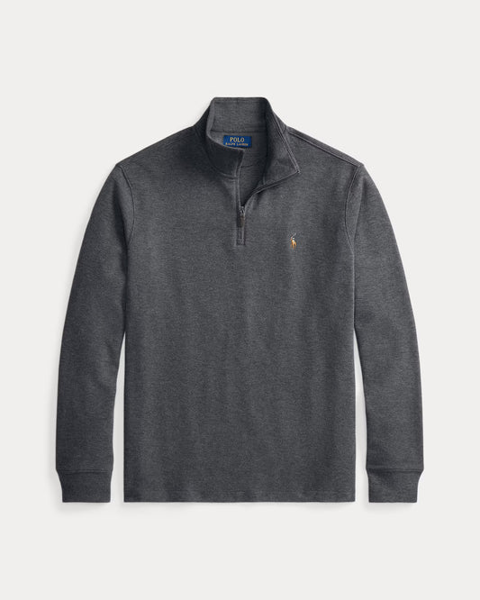 Sweater 1/4 Ralph Lauren Estate Rib Grafito [A PEDIDO]