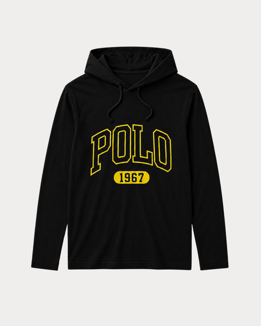 Polo Ralph Lauren con Capucha Negro Logo