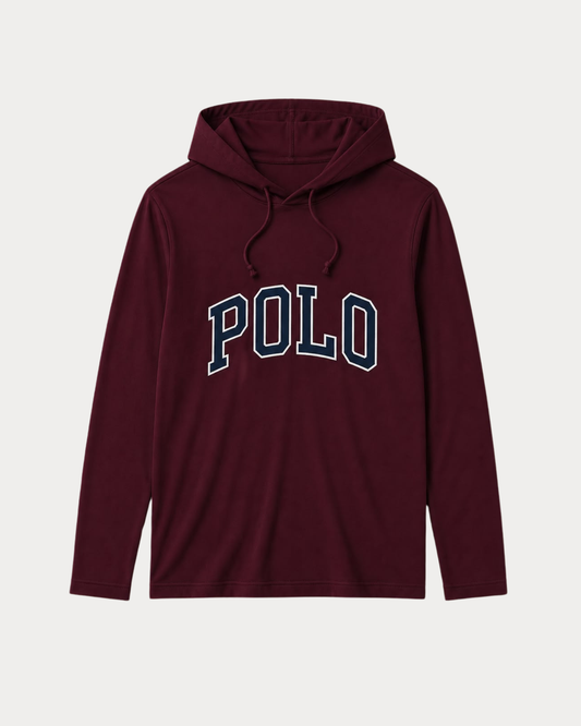 Polo Ralph Lauren con Capucha Vino logo