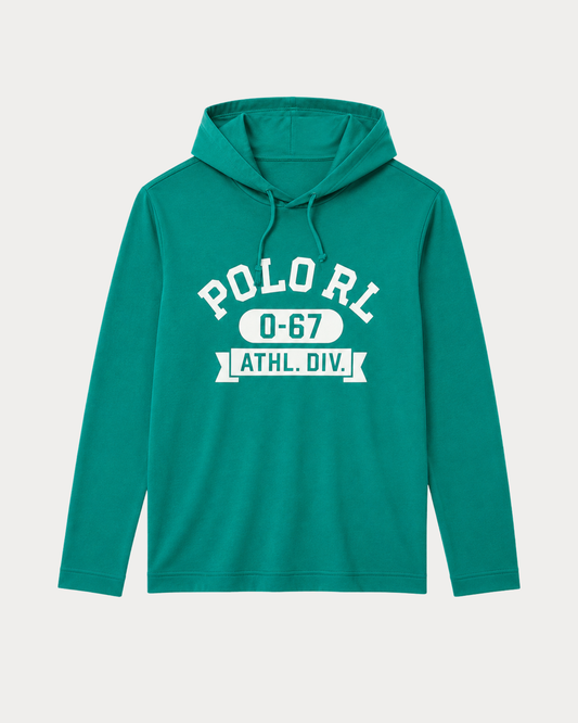 Polo Ralph Lauren con Capucha Verde Athl