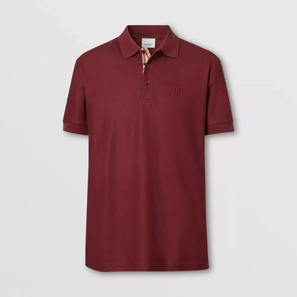 Burberry Polo Piqué Monogram Motif Granate